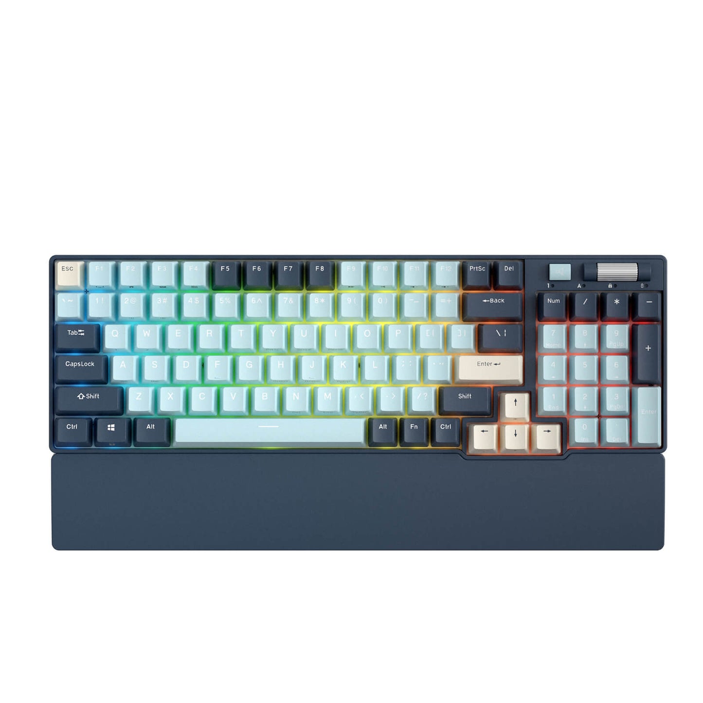 RK ROYAL KLUDGE RK96 RGB Limited Ed, 90% 96 Keys Wireless Triple Mode BT5.0/2.4G/USB-C Hot Swappable Mechanical Keyboard w/Wrist Rest, Software Support & Massive Battery, RK Yellow Switch