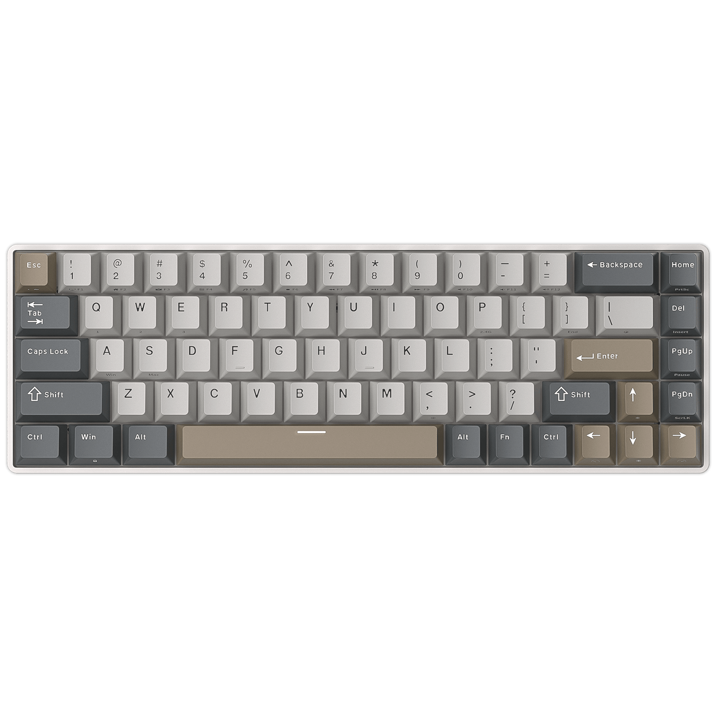 RK ROYAL KLUDGE RK68 65% RGB Wireless Mechanical Keyboard for Gaming, Work | 68 Keys Compact TKL Tri-Mode BT/2.4GHz/USB-C Gaming Keyboards for Mac/Win, Hot Swappable, Custom Switch, Software Support
