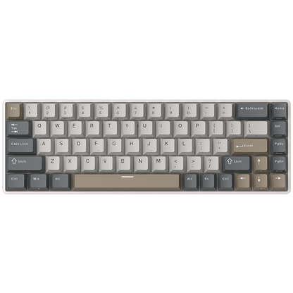 RK ROYAL KLUDGE RK68 65% RGB Wireless Mechanical Keyboard for Gaming, Work | 68 Keys Compact TKL Tri-Mode BT/2.4GHz/USB-C Gaming Keyboards for Mac/Win, Hot Swappable, Custom Switch, Software Support