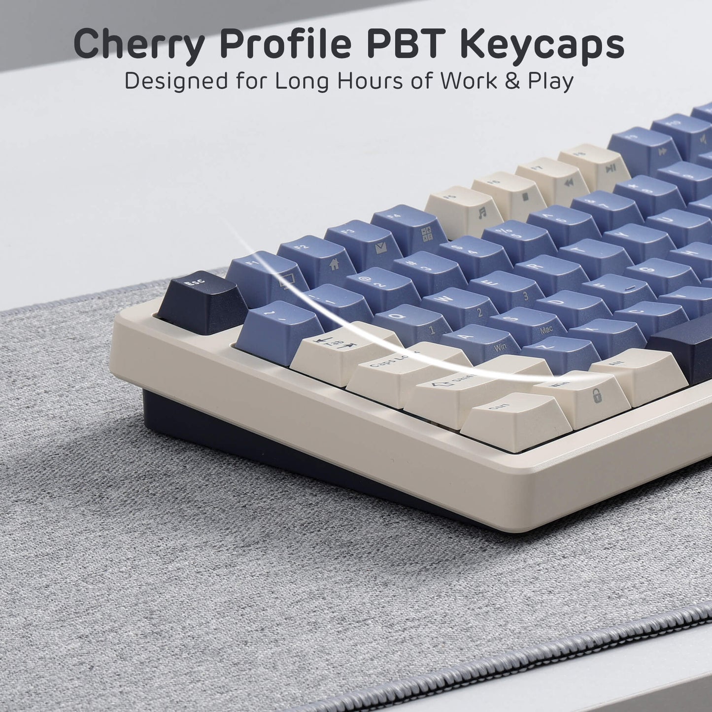 RK ROYAL KLUDGE S85 85-Key TKL Wireless Gaming Keyboard – Gasket-Mounted Design, Hot-Swappable Linear Cloud Switches, Cherry-Profile PBT Keycaps, 7200mAh Battery, OLED Display, Rotary Knob, Triple-Mode Connectivity (2.4GHz, Bluetooth, USB-C)