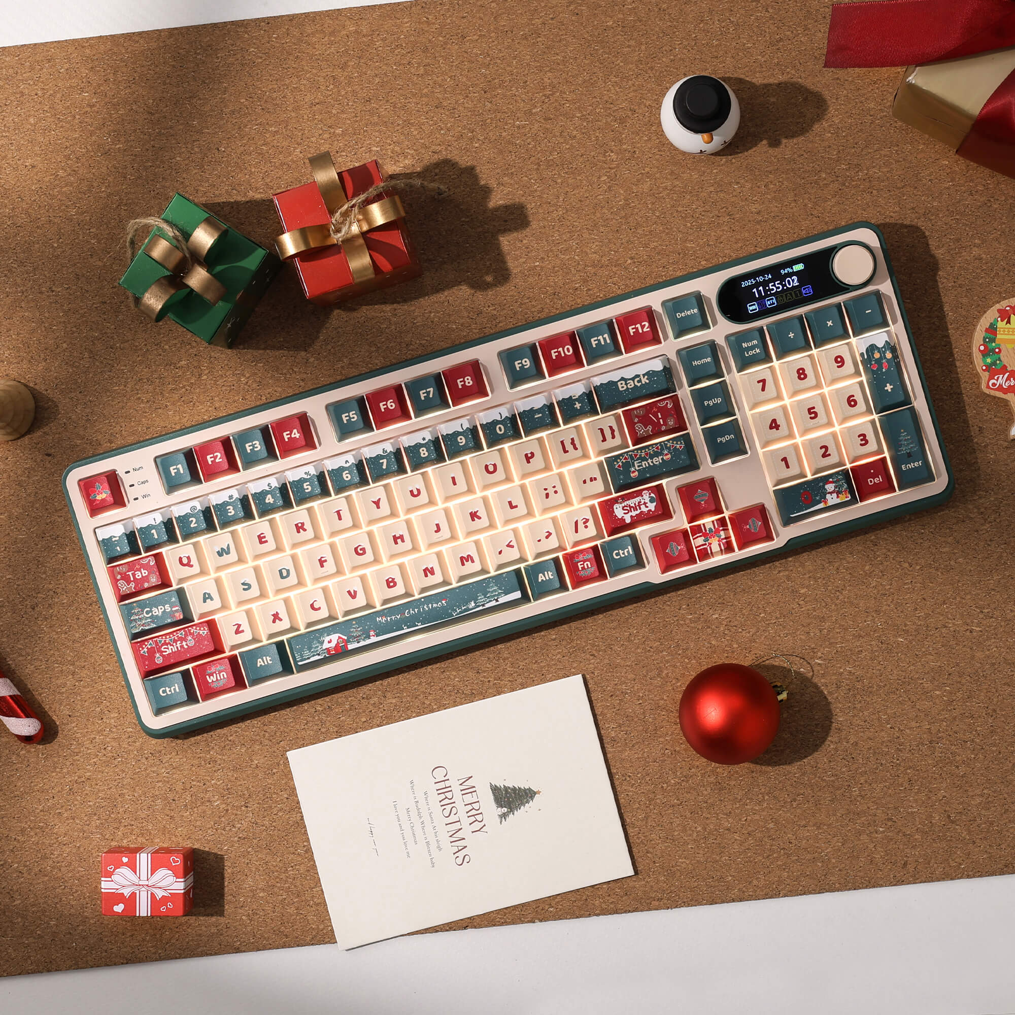 RK ROYAL KLUDGE S98 Xmas Edition Wireless Hot-Swappable RGB