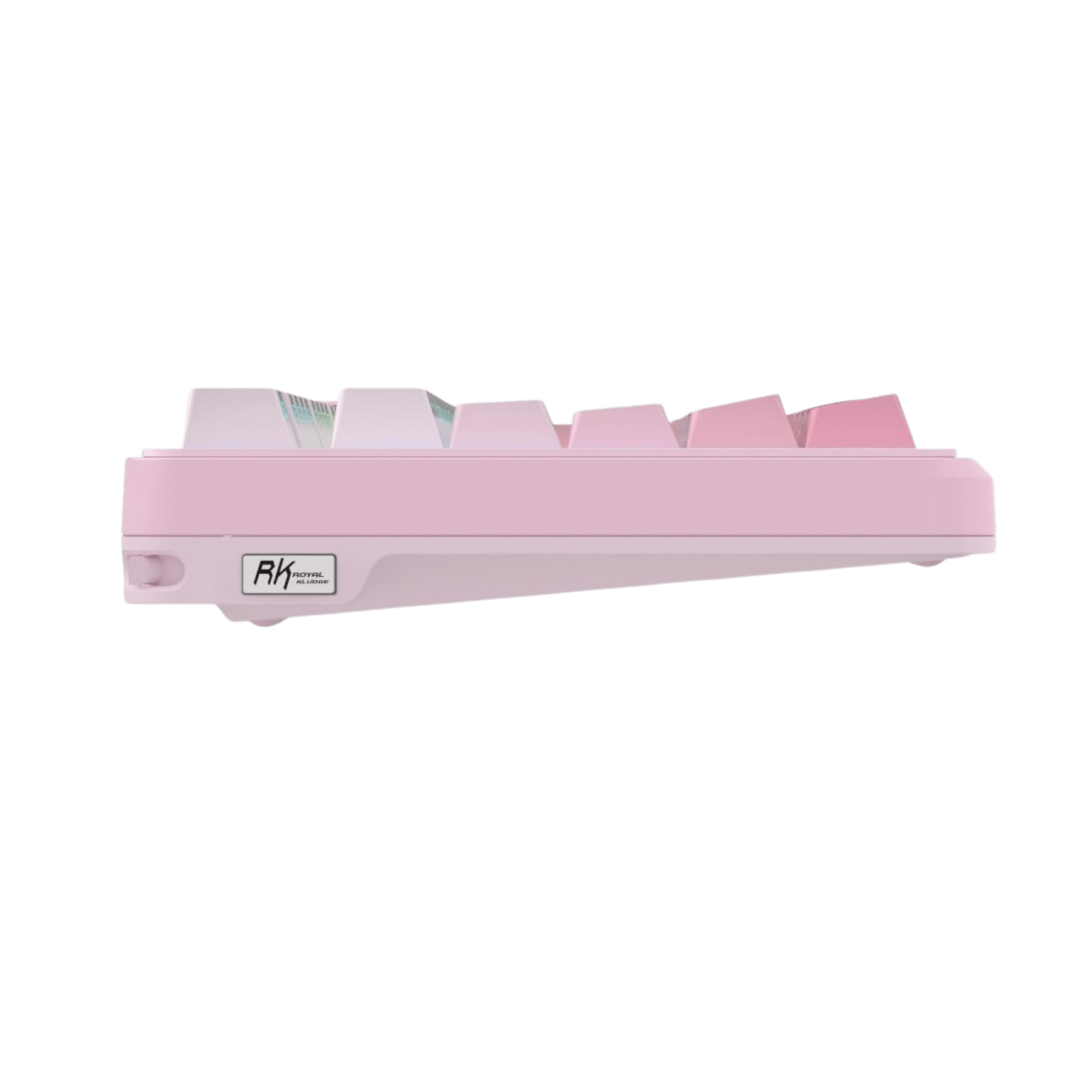 RK S98 Pink Edition mechanical keyboard rear view