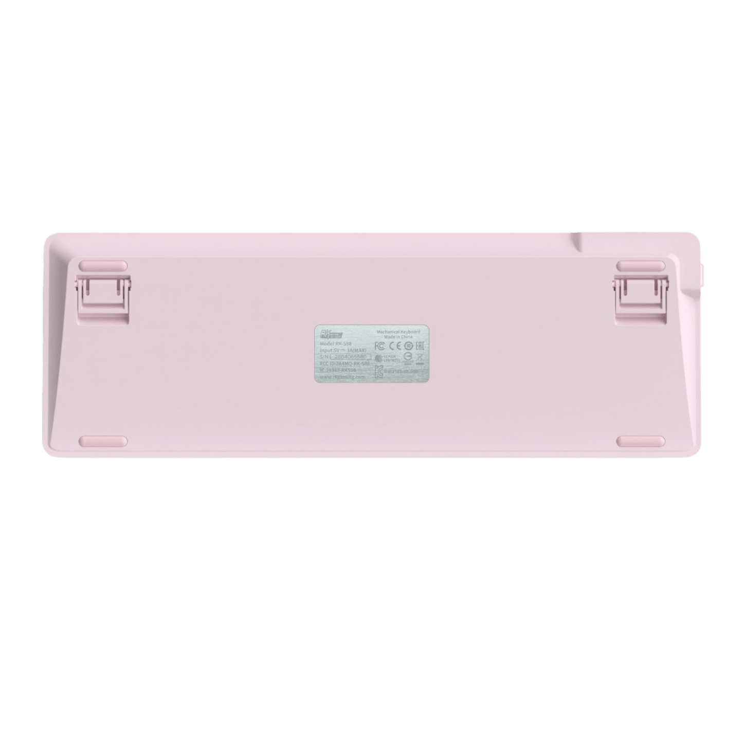 RK S98 Pink Edition mechanical keyboard rear view