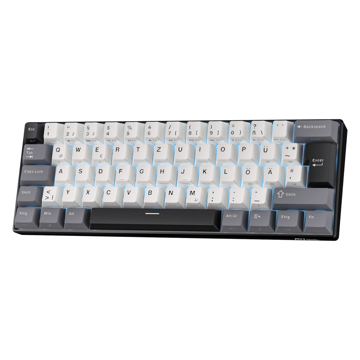 RK61 mechanische 60-Prozent-Tastatur mit RGB-Beleuchtung und kompaktem Design.
