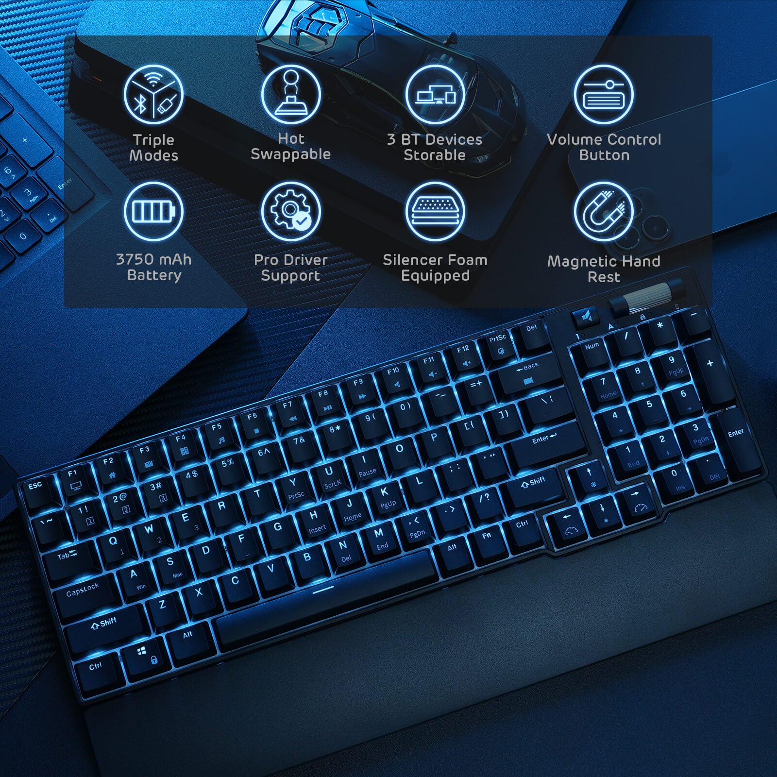 RK96 96% Wireless Mechanical Keyboard – RKgaming