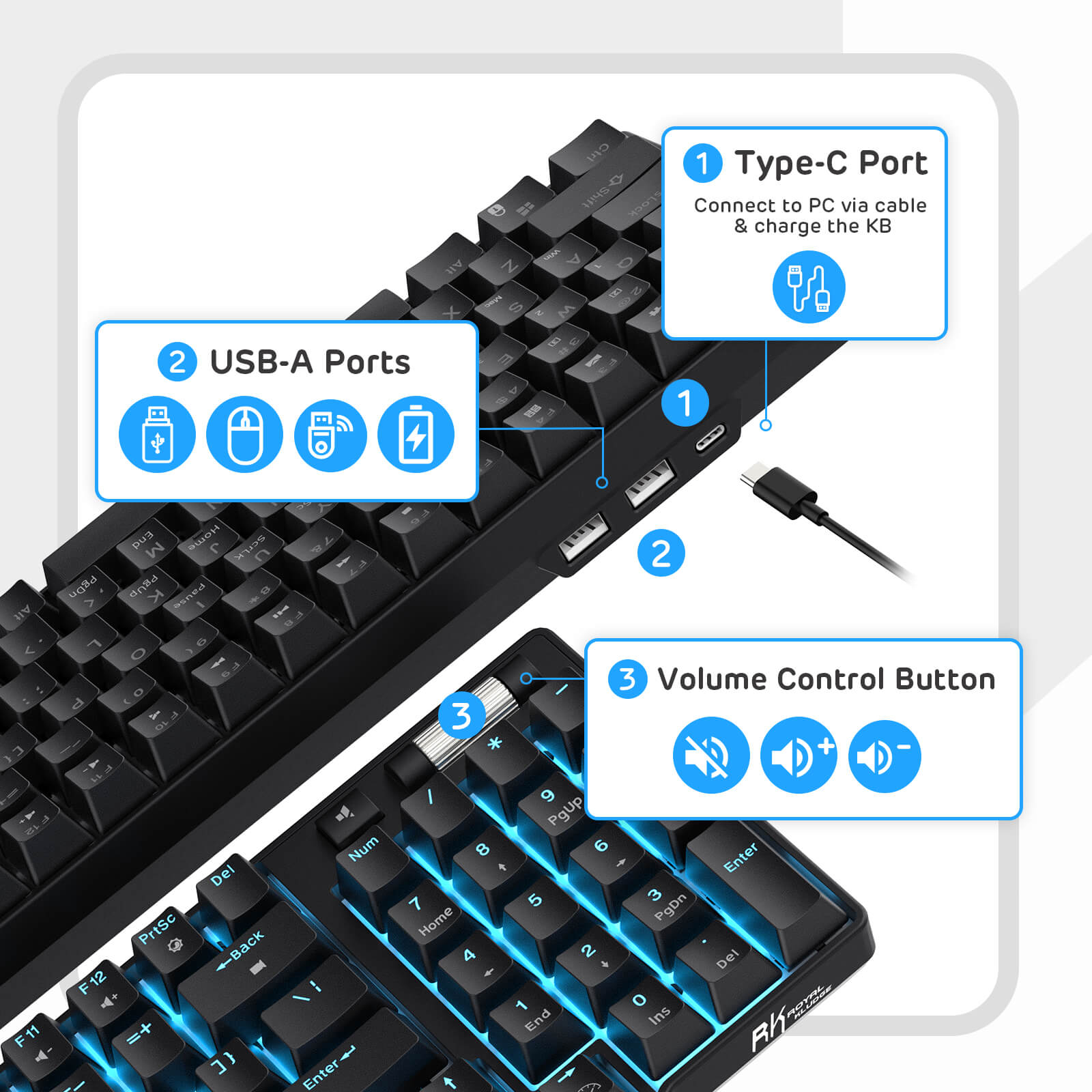 Rk96 96% Wireless Mechanical Keyboard – Rkgaming