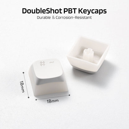 Translucent XDA Profile for ISO & ANSI Layout 61/68/84/87/98/104 Keys Mechanical Keyboard