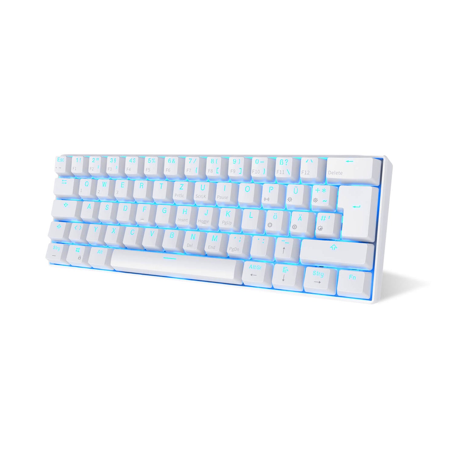 RK ROYAL KLUDGE RK61-DE QWERTZ Kabelgebundene / Bluetooth 60% Mechanische Tastatur