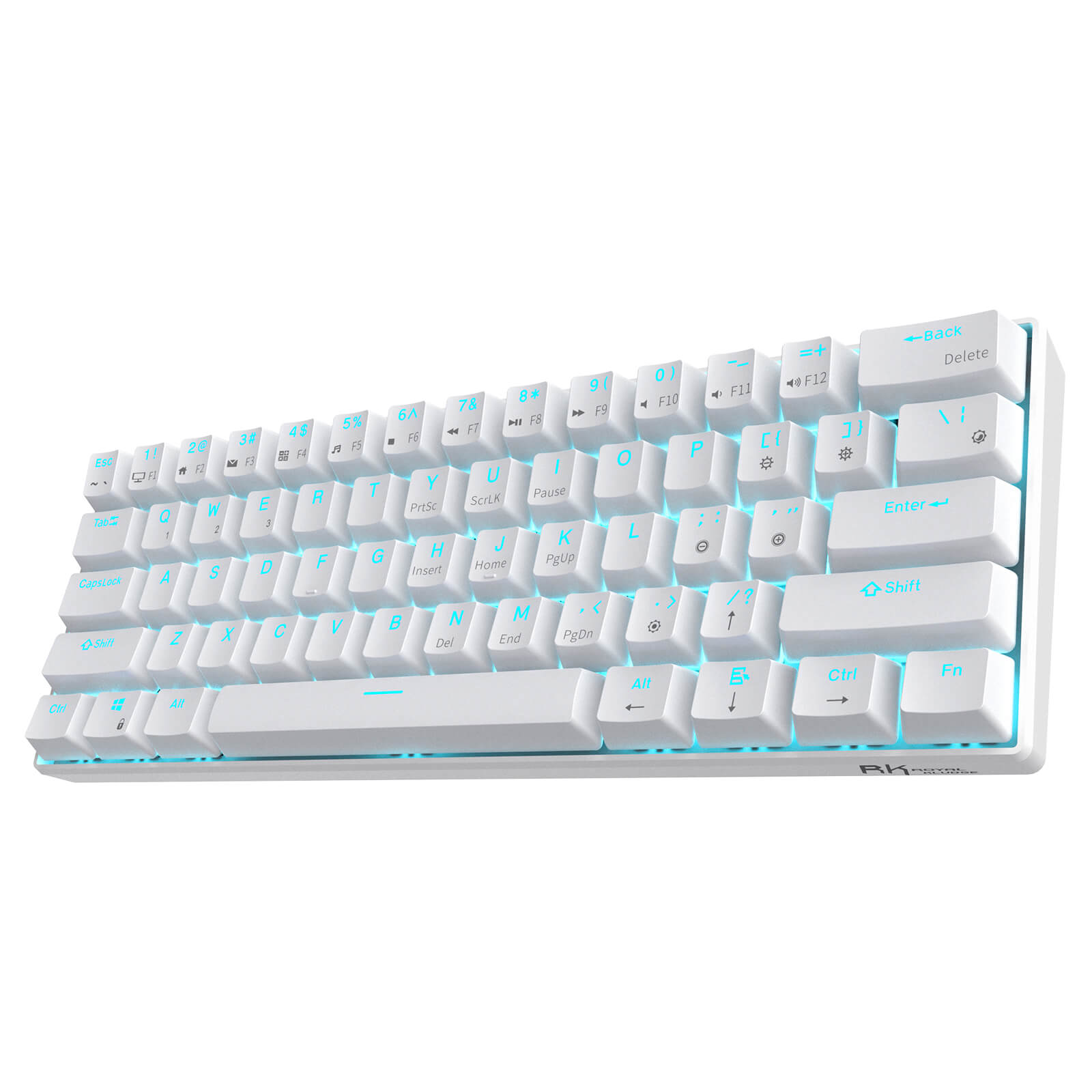 ROYAL KLUDGE RK61 60% White Wireless Mechanical Gaming Keyboard – RKgaming