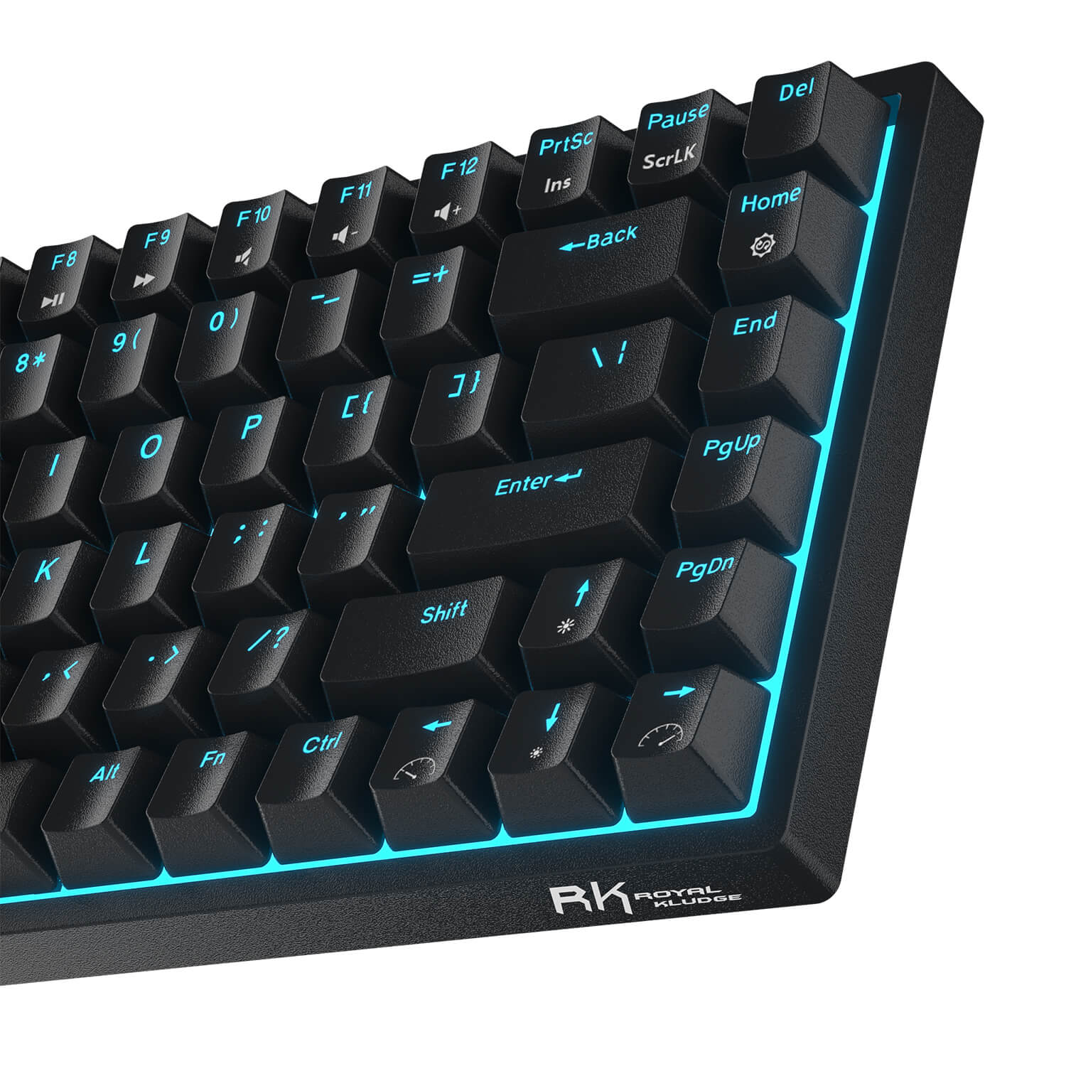 RK84 Blue backlit mechanical gaming keyboard, Black