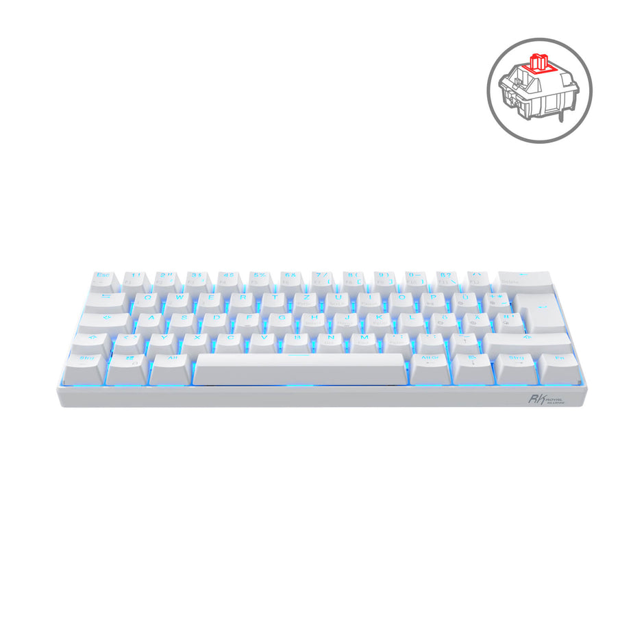 RK ROYAL KLUDGE RK61 Wireless 60% Bluetooth Mechanical Gaming Keyboard ...