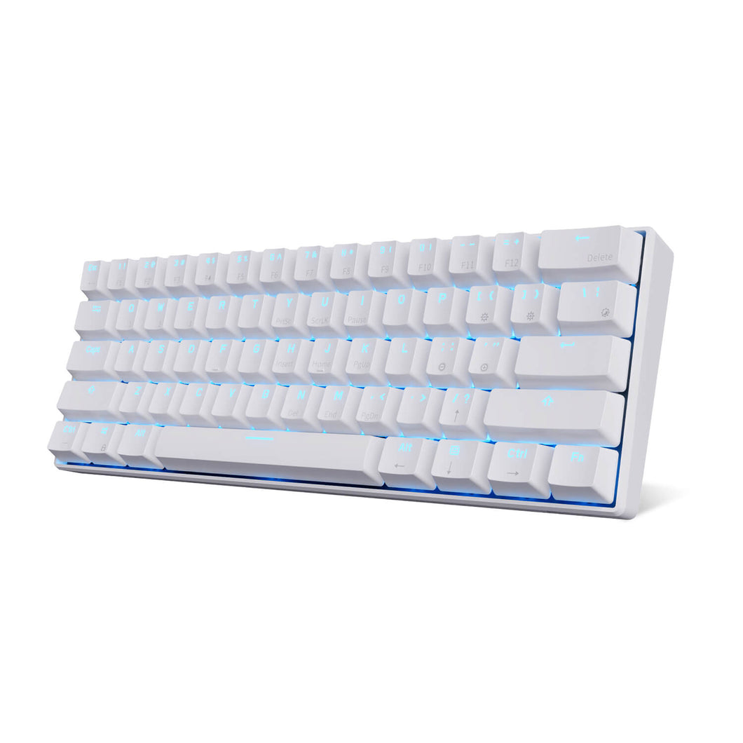 KLUDGE 61 Keys Wireless 60% Gaming Keyboard White Brown Switch (Open-box) – RKgaming