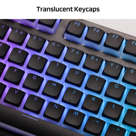 Translucent XDA Profile for ISO & ANSI Layout 61/68/84/87/98/104 Keys Mechanical Keyboard
